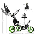 Miniatyrbillede 4 af 8: Golf Push Cart, 130x75x99-116 cm, Grøn