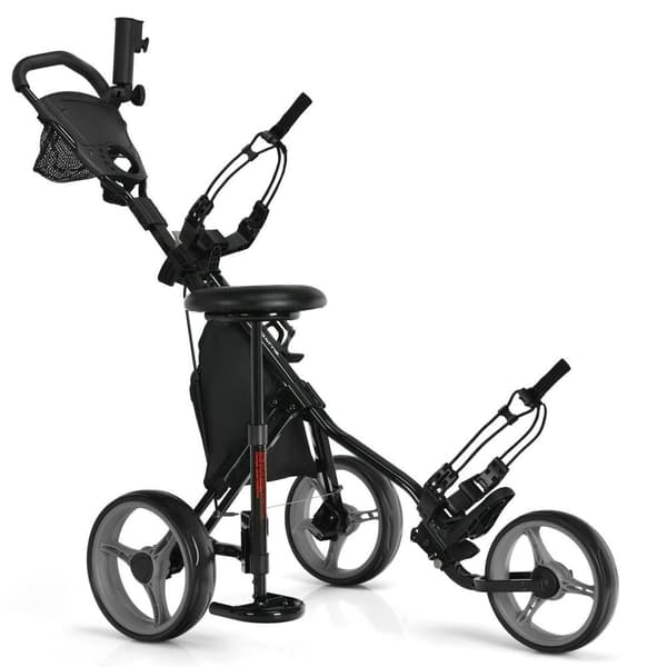 Golf Klapvogn, 51x29.5x39-45.5 tommer, Grå