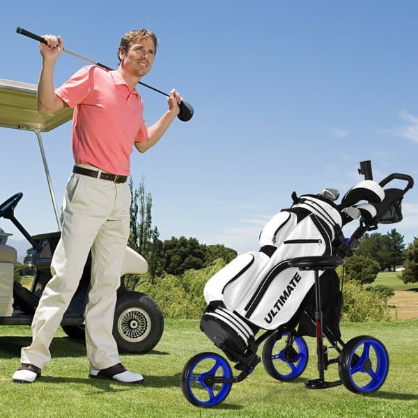 Golfvogn, 51x29.5x39-45.5 tommer, Blå