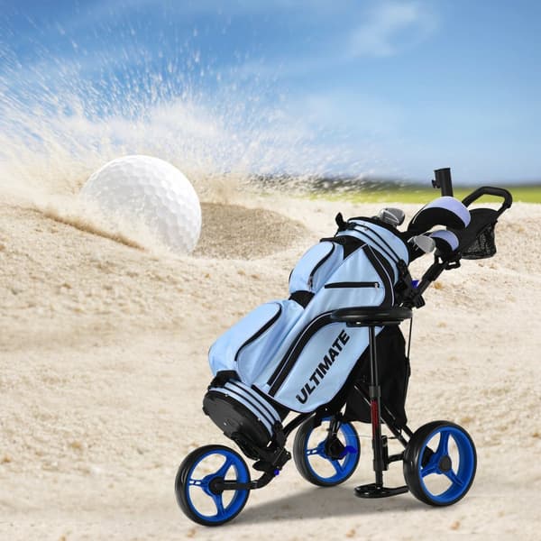Golfvogn, 51x29.5x39-45.5 tommer, Blå
