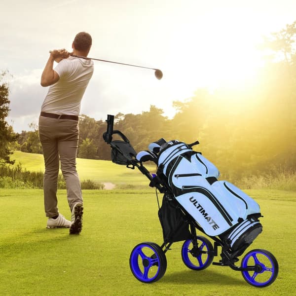 Golfvogn, 51x29.5x39-45.5 tommer, Blå