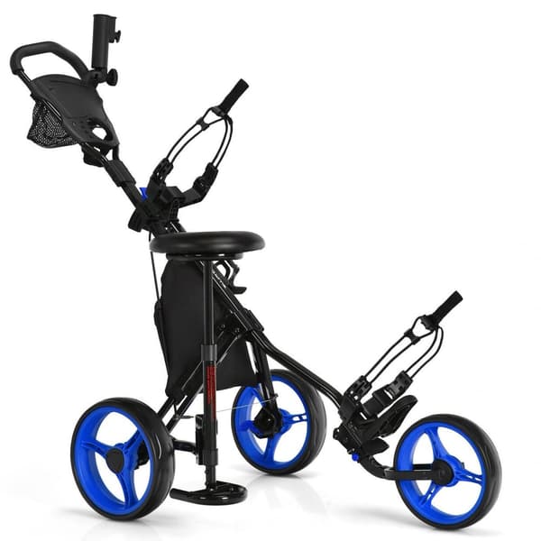 Golfvogn, 51x29.5x39-45.5 tommer, Blå