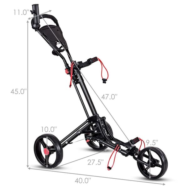 Golfvogn, 11,5x9,5x30 tommer