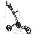 Miniatyrbillede 7 af 8: Golfvogn, 11,5x9,5x30 tommer