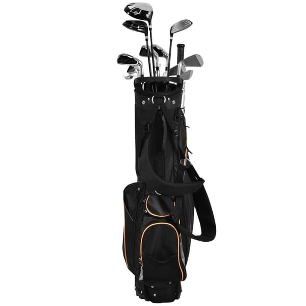 Golf Stand Bag, 9x8 in, Musta