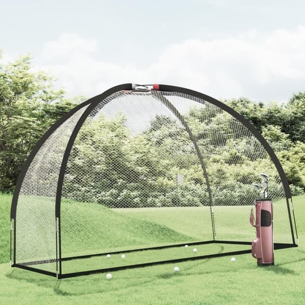 vidaXL Golf harjoitusverkko musta 300x150x210 cm polyesteri