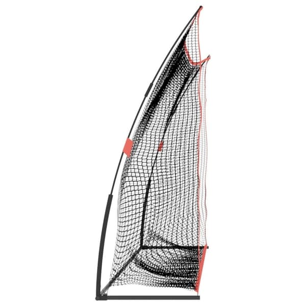 vidaXL Övningsnät för golf svart och röd 305x91x213 cm Polyester