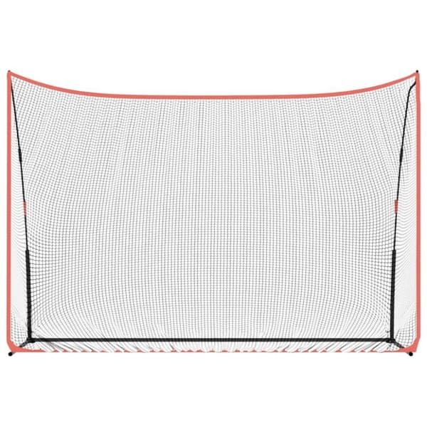 vidaXL Övningsnät för golf svart och röd 305x91x213 cm Polyester