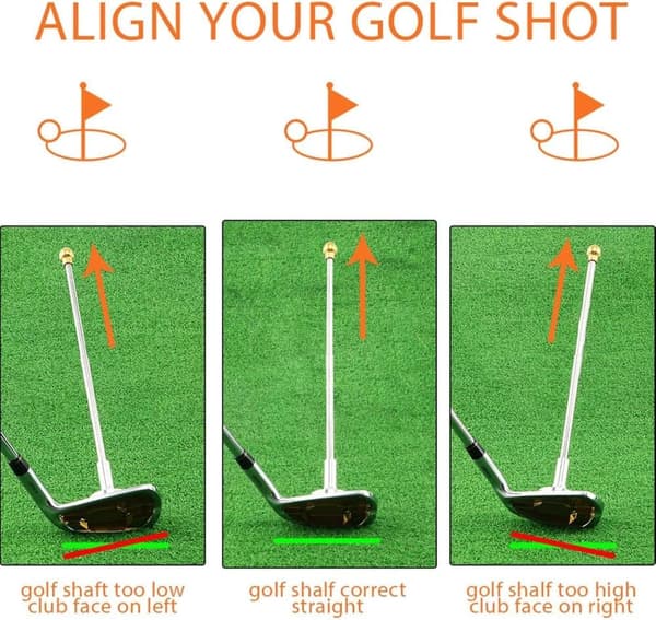 Golf Swing Coach-Golf Directional Stick - Magnetisk golfkølle retningsstift, golfsving træningshjælp, forbedre din svingvinkelvisualisering