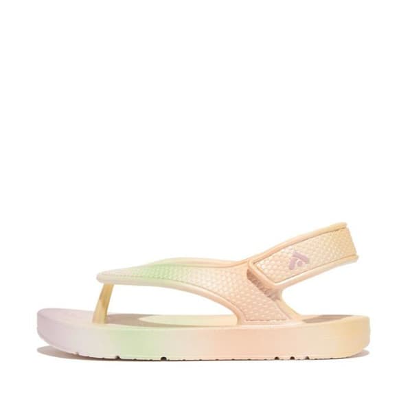 Fitflop - HC7-B18 - Garçon Unisex Barn Iqushion Flip Flops i pärlemor för Barn Flipflops, Urban White Mix, 28 EU