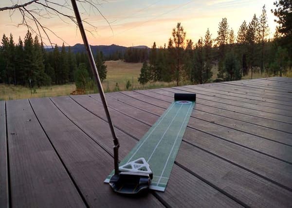 Puttningsmatta - närspelsnät - träningsutrustning Delta putt Träningshjälp för golf
