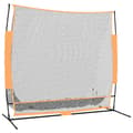 Miniatyrbild 2 av 2: Övningsnät för golf svart och orange 215x107x216 cm Polyester