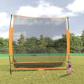 Miniatyrbild 1 av 2: Övningsnät för golf svart och orange 215x107x216 cm Polyester