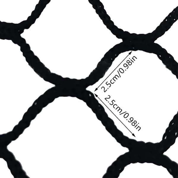 Golfträningsnät, 3*3m storlek, hållbart polyetenmaterial,svart