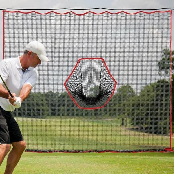 Golfbollsnät, 10X10 fot storlek, kraftig design, idealiskt för utomhusträning