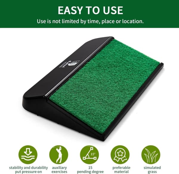 Lollanda Golf Swing Trainer Center of Gravity Paddle/Balance Plate – Forbedre dit sving 19 x 12,5 x 2,5 cm