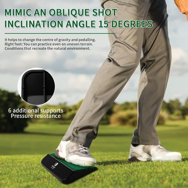 Lollanda Golf Swing Trainer Center of Gravity Paddle/Balance Plate – Forbedre dit sving 19 x 12,5 x 2,5 cm