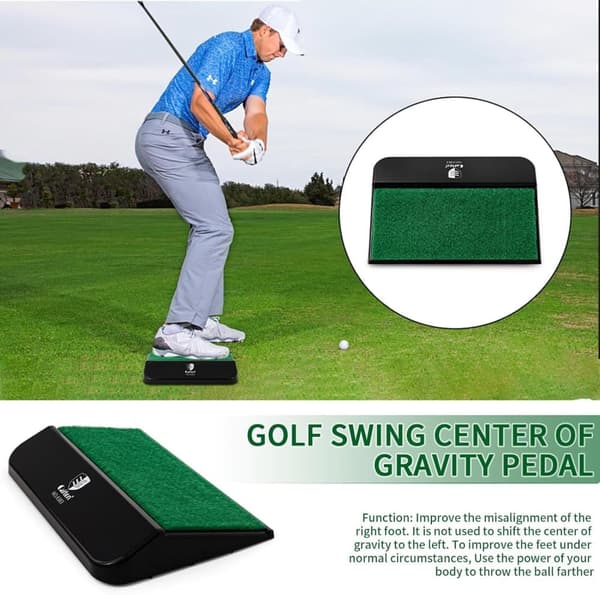Lollanda Golf Swing Trainer Center of Gravity Paddle/Balance Plate – Forbedre dit sving 19 x 12,5 x 2,5 cm