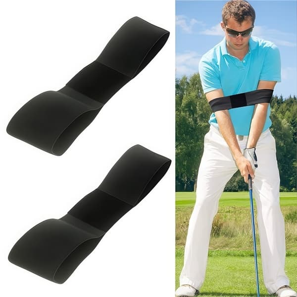 Golfsving Träningsband / Träningshjälpmedel för Golf – Svart – 2-Pack