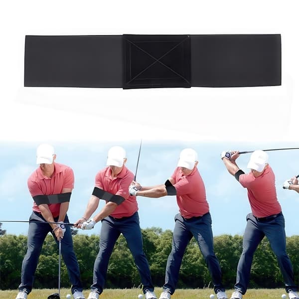 Golfsving Träningsband / Träningshjälpmedel för Golf – Svart – 2-Pack