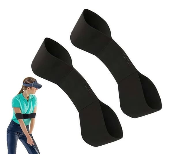 Golfsving Träningsband / Träningshjälpmedel för Golf – Svart – 2-Pack