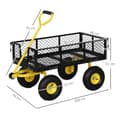 Miniatyrbild 3 av 4: Trädgårdsvagn, 200 kg lastkapacitet, 180° roterande handtag