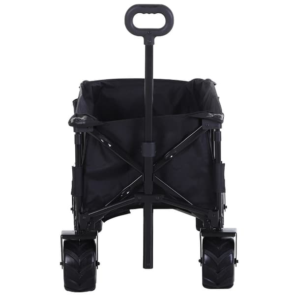 Folding Beach Cart, 360° Drejbare Hjul, Teleskopisk Håndtag