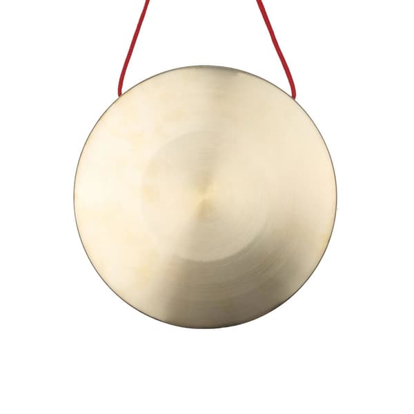 Håndgong, 22 cm størrelse, messingmateriale, inkluderer hammer,A