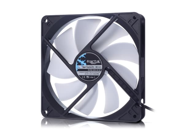 Fractal Design Silent Series R3 - Lådfläkt - 140 mm - svart, vit
