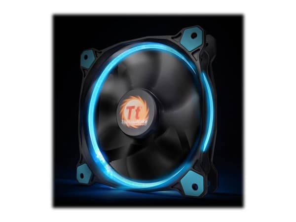 Thermaltake Riing 12 LED - Kabinettvifte - 120 mm Sort, Blå