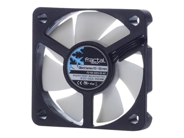 Fractal Design Silent Series R3 - Lådfläkt - 50 mm - svart, vit