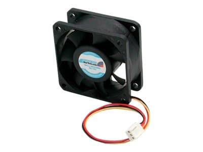 StarTech.com 60x25mm High Air Flow Dual Ball Bearing Computer Case Fan w/ TX3 - 3 pin case Fan - TX3 Fan - 60mm Fan (FAN6X25TX3H) - Systemviftesett - Sort