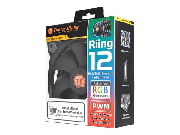 Thermaltake Riing 12 LED RGB Fan - Kabinettvifte - 120 mm