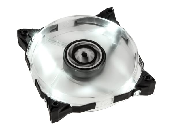 BitFenix Spectre Xtreme LED - Kabinettvifte - 120 mm - hvit Sort, Hvit