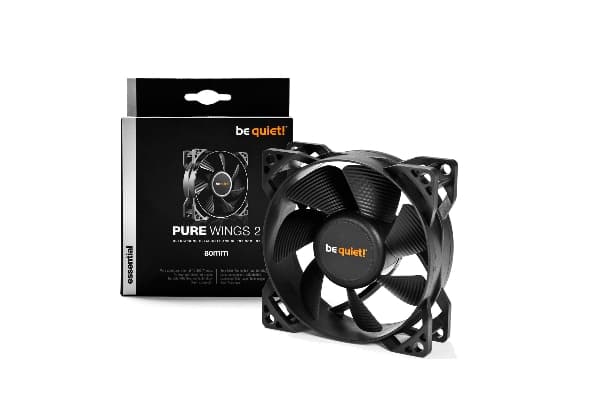 be quiet! PURE WINGS 2 - Kabinet-blæser - 80mm -1900 rpm, 18,2 dBA - 26,3 kubikfod/min.
