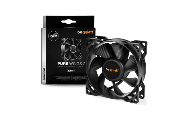 be quiet! Pure Wings 2 PC-kjølevifte Vifte 8 cm Sort