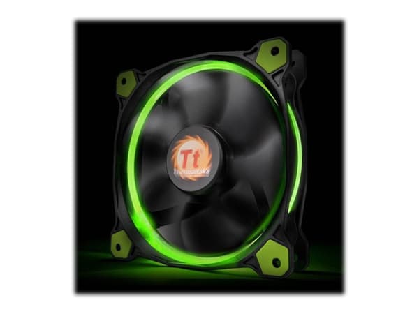 Thermaltake Riing 14 LED - Kabinettvifte - 140 mm Sort, Grønn