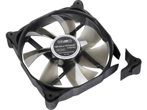 Noiseblocker M12-S1, Vifte, 8 dB, Sort, Grå