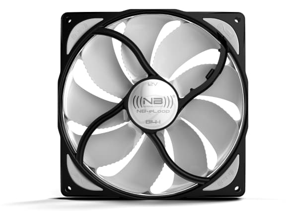 NoiseBlocker NB-eLoop B14-PS - kassevifte - 140 mm - svart, hvit (ITR-B14-PS)