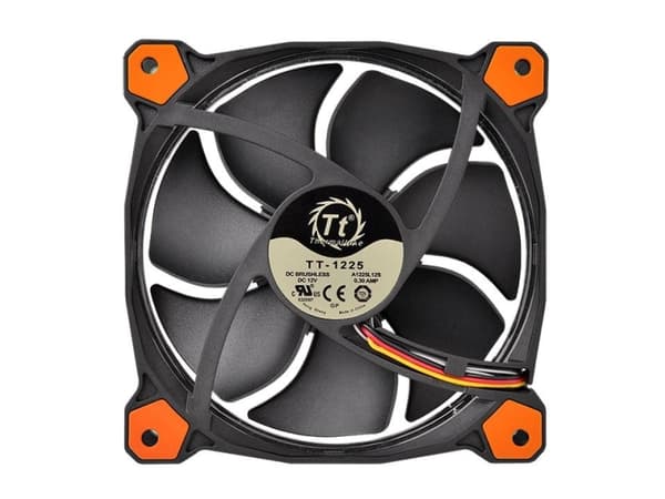 Thermaltake Riing 14, Vifte, 14 cm, 1400 RPM, Sort, Oransje