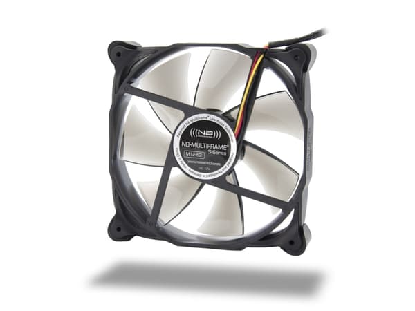 Noiseblocker MF12-S2, Vifte, 19 dB, Sort