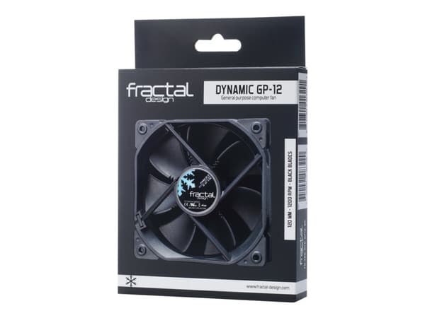 Fractal Design Dynamic GP-12 - Lådfläkt - 120 mm - svart Svart
