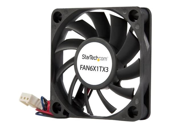 StarTech.com 60x10 mm ersättare för chassiläkt med kullager och TX3-kontakt - Fläktsats för system - 60 mm Svart