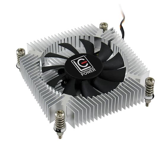 LC Power Cosmo Cool LC-CC-65 - Kabinettvifte - (for: LGA1156, LGA1155, LGA1150, LGA1151) - aluminium - 65 mm - hvit, blå, sølv