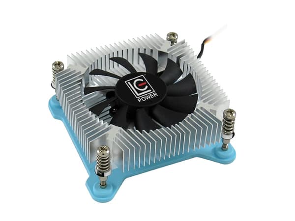 LC Power Cosmo Cool LC-CC-65 - Kabinettvifte - (for: LGA1156, LGA1155, LGA1150, LGA1151) - aluminium - 65 mm - hvit, blå, sølv