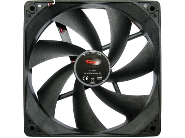 Inter-Tech SinanPower F-120-S - Lådfläkt - 120 mm