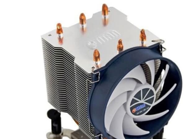 Titan TTC-NK35TZ/R(KU), Air cooler, 9,5 cm, 2200 RPM, 21 dB, 32,76 cfm, Gjuten aluminium, Svart, Vit