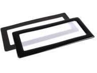 DEMCiflex dammfilter 2x40mm, fyrkantigt - svart/vit