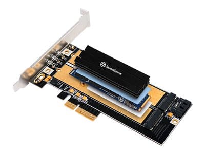 SilverStone TP02-M2 - Varmeavleder for solid state disk - svart