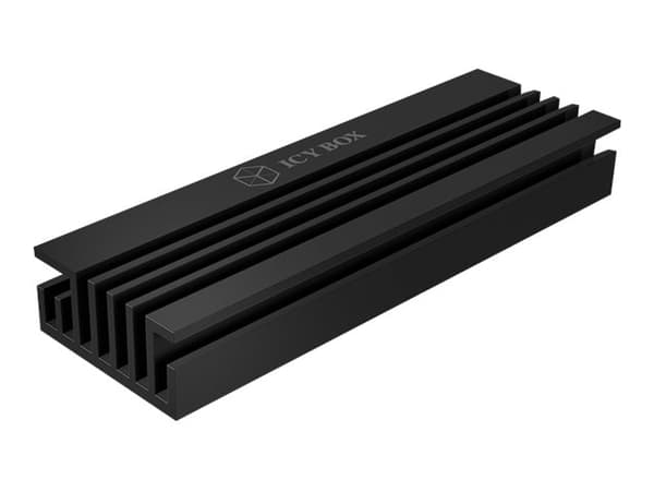 ICY BOX IB-M2HS-70 - Varmeavleder for solid state disk - svart
